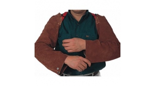 保護(hù)手臂和肩部的咖啡色皮手袖