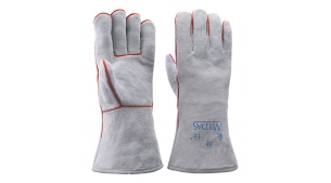 灰色牛二層頸皮斜拇指款